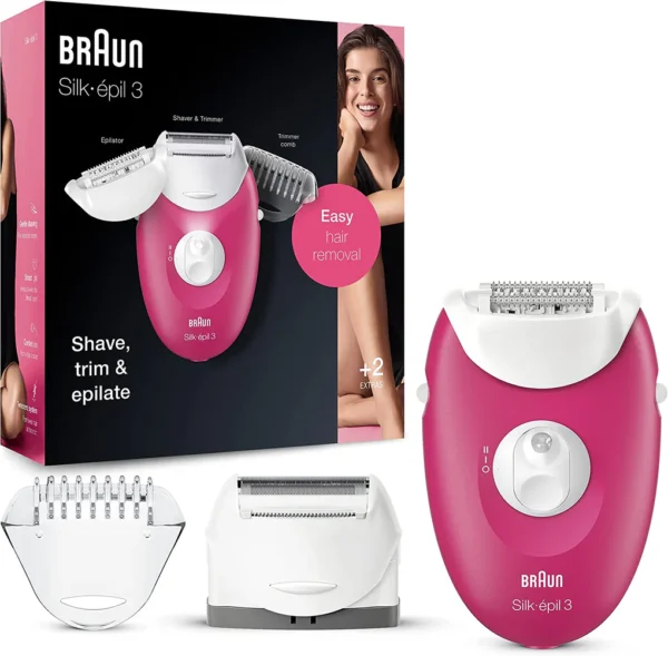 Braun Silk-épil 3 Epilator 3-410 with Shaver & Trimmer
